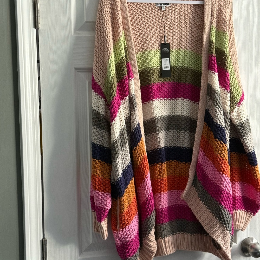 Colorful Striped Women's Sweater